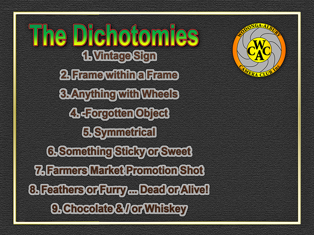 The Dichotomies